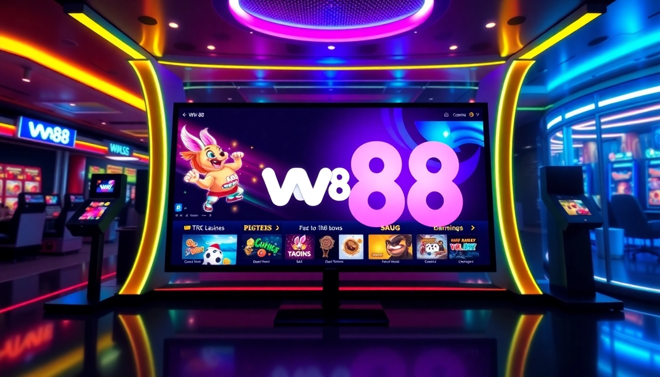Engaging w88 online casino platform with vibrant visuals and user-friendly interface for seamless betting experience.