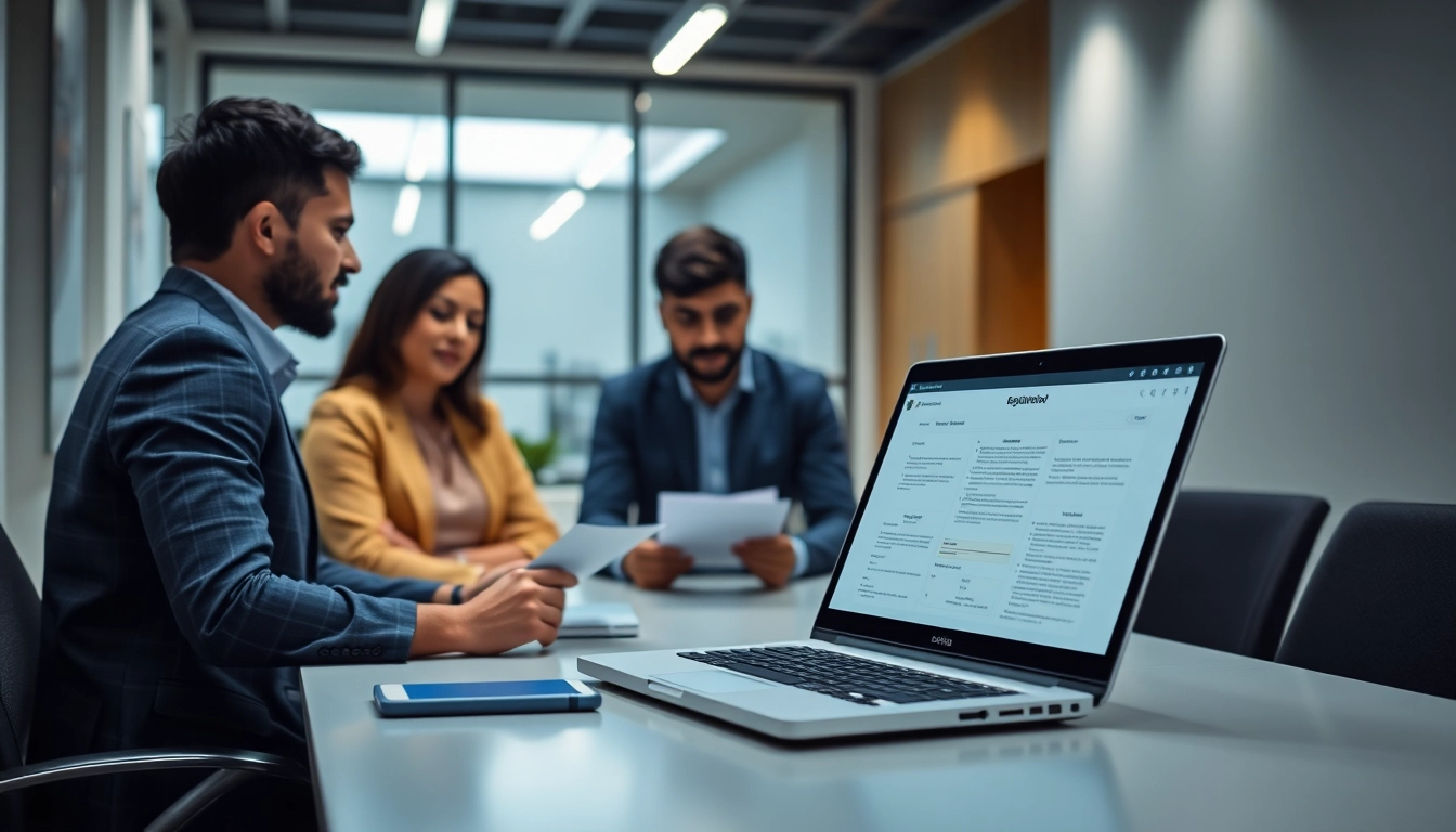 Udyam registration online process with entrepreneurs uploading documents digitally for MSME certification, simplified and user-friendly interface.
