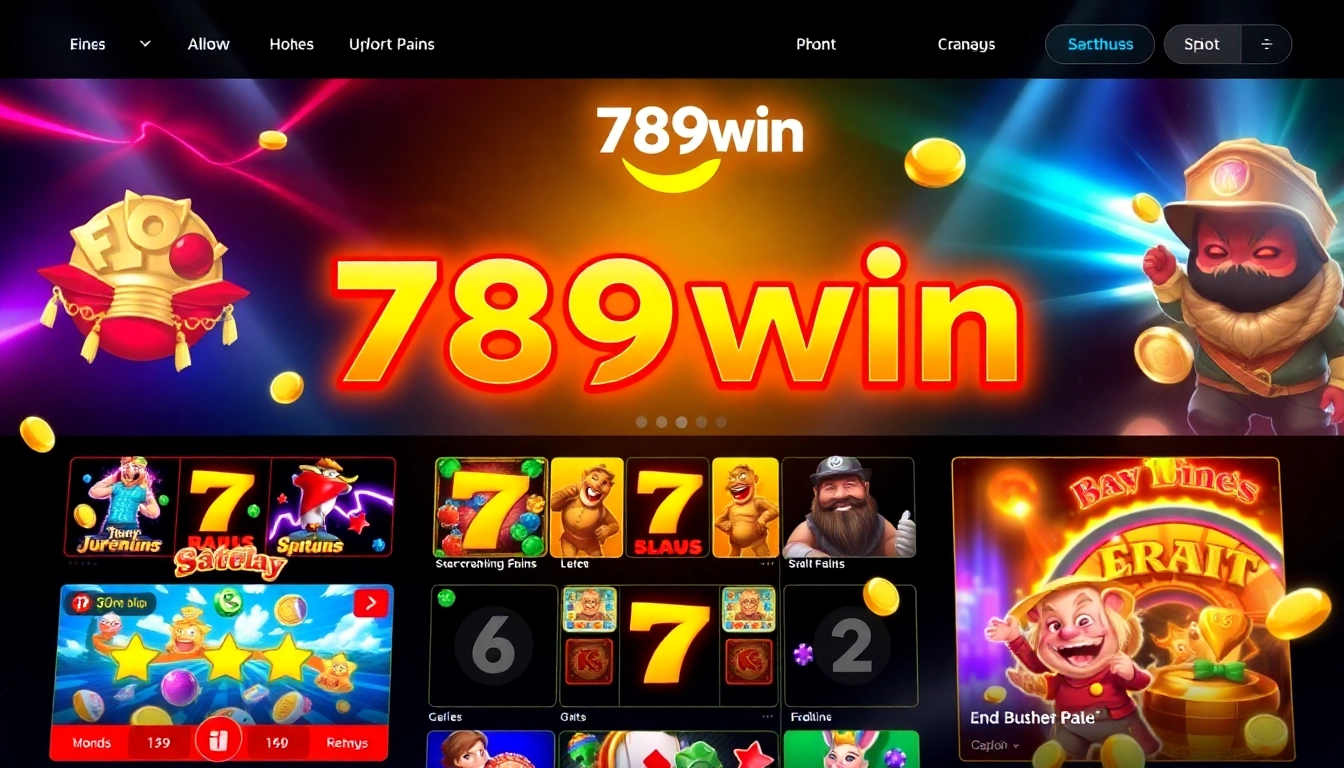 789win online casino platform with colorful slot games and engaging user interface for enhanced gaming experience