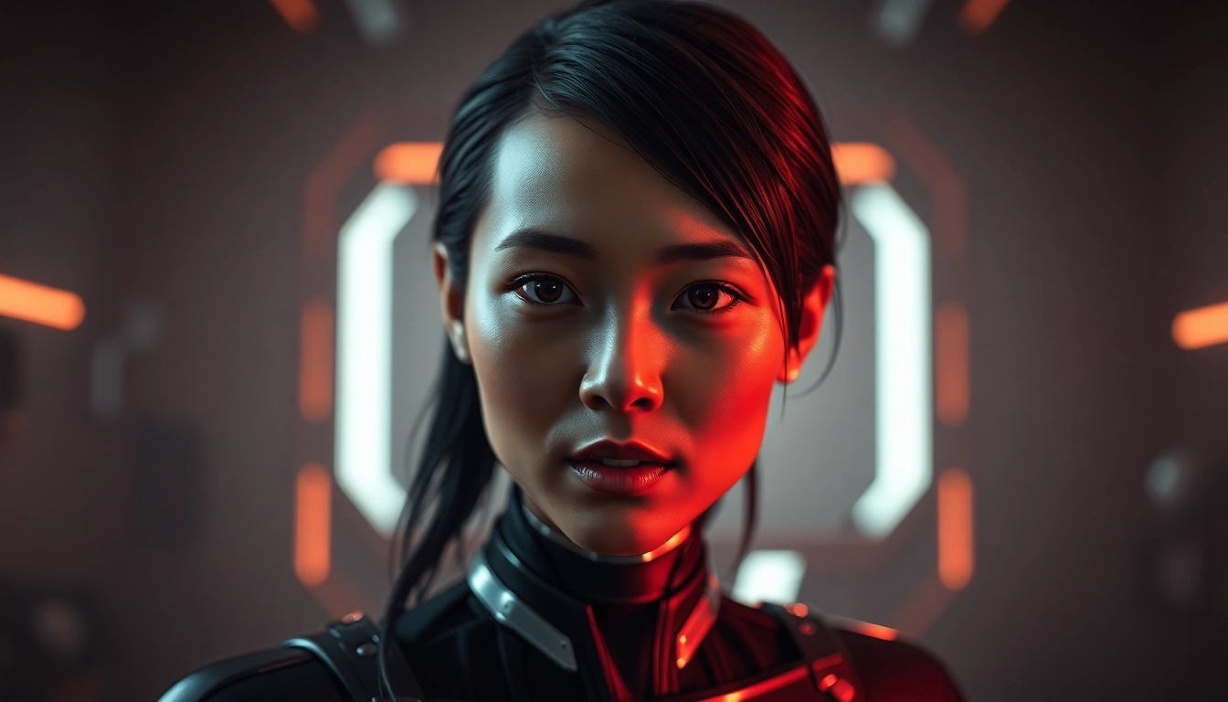 Create a cinematic NSFW AI Generator portrait with moody lighting and hyperreal skin textures.