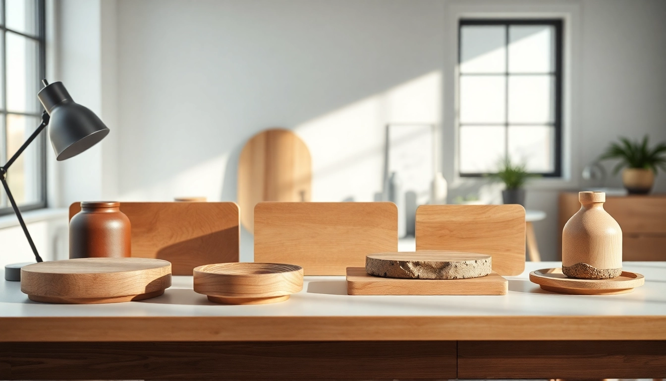 Create personalized pieczątki displayed elegantly on a wooden desk with vibrant colors and high-quality finish.