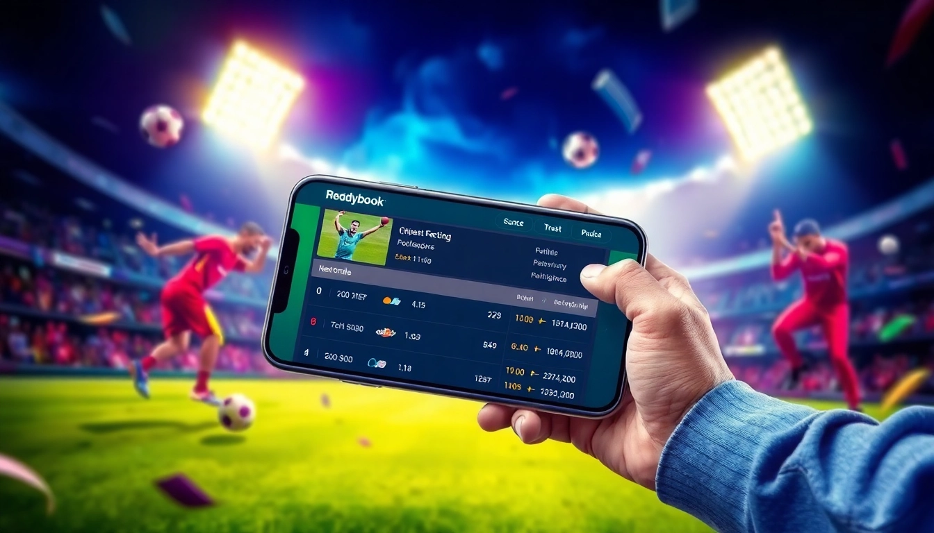 Reddybook online betting platform on mobile app with live sports odds, engaging interface, and vibrant visuals for trusted cricket betting.