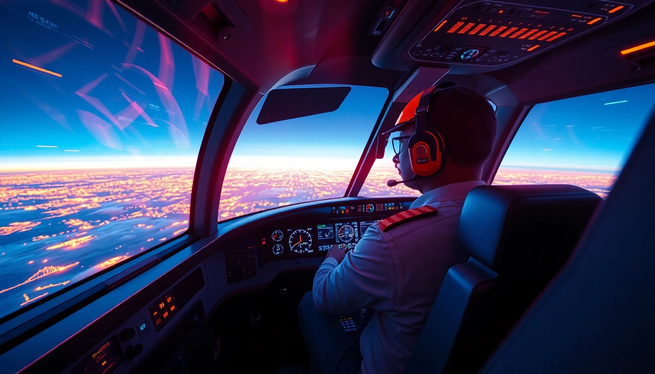 Aviator game interface showcasing a high-flying aircraft with colorful multipliers and obstacle course, engaging players with realistic sounds and immersive visuals for thrilling betting experience.