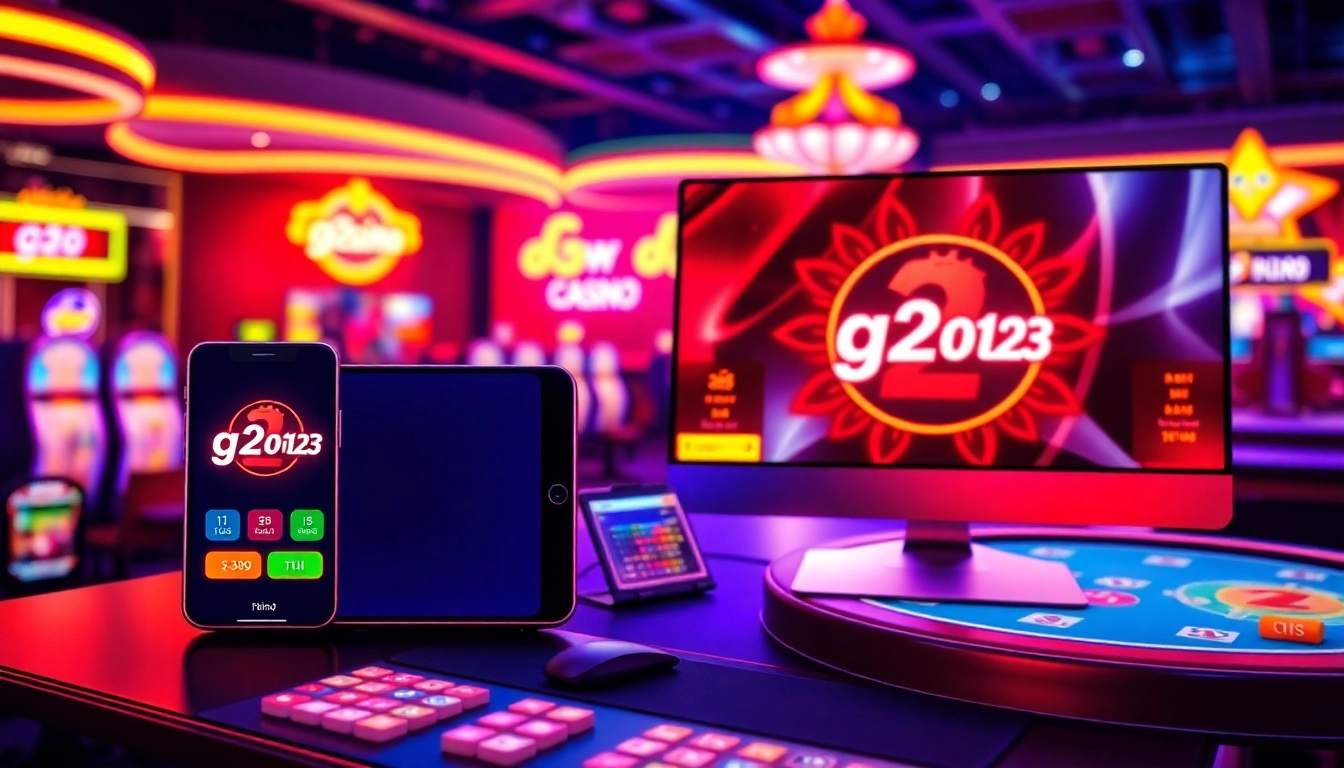 G2G123 online casino platform with vibrant graphics and seamless gameplay highlight user engagement and modern design for gambling enthusiasts.