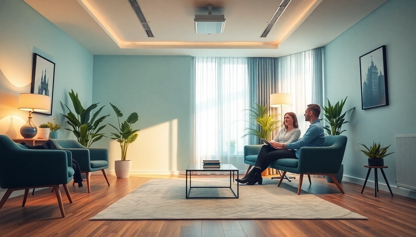 Psycholog Lublin providing compassionate therapy session in professional office setting for mental health support.