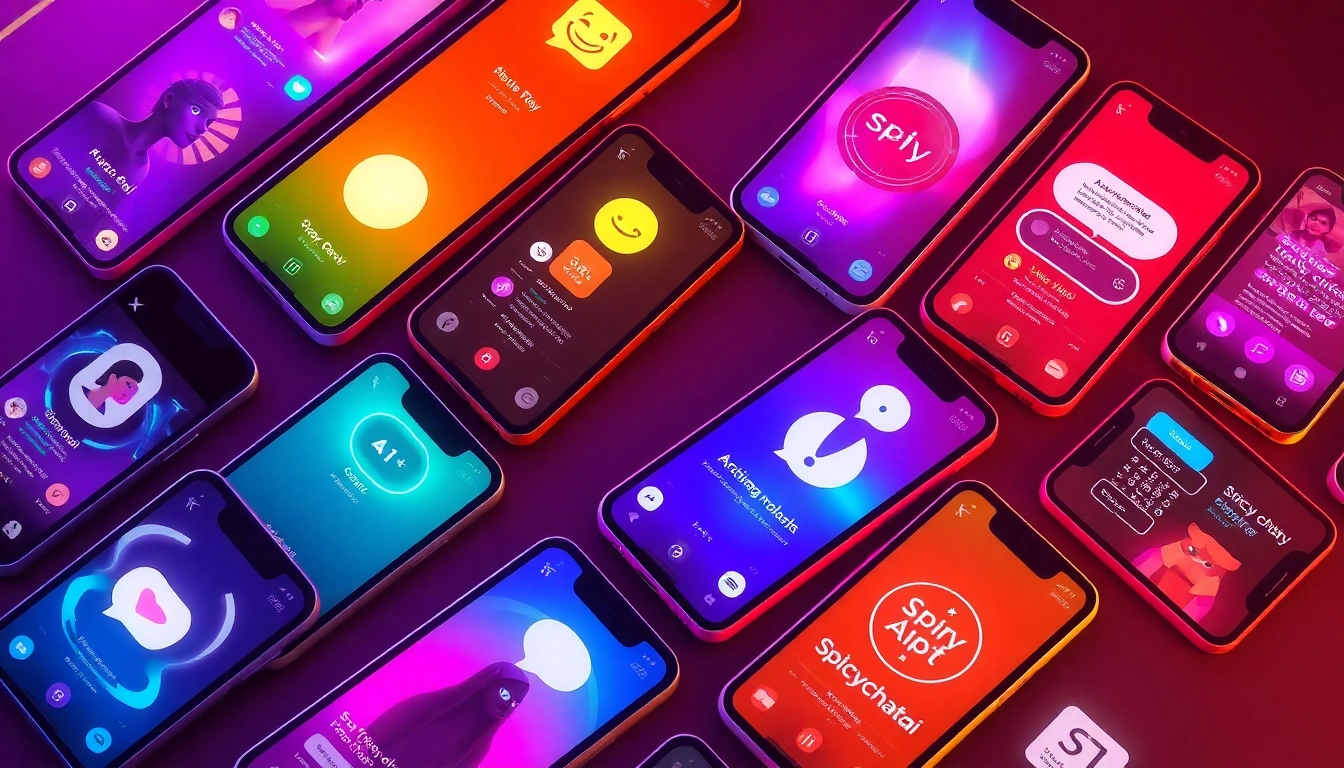Engaging spicychatai interface with vivid visuals and dynamic chat elements, showcasing immersive AI roleplay and image generation features for users.