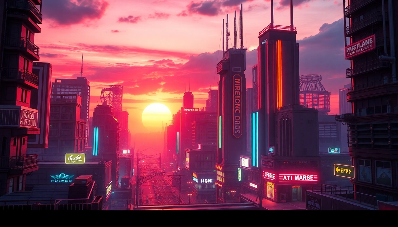 AI image generator no restrictions producing vivid cyberpunk cityscape with neon lighting and cinematic effects, perfect for digital artists.