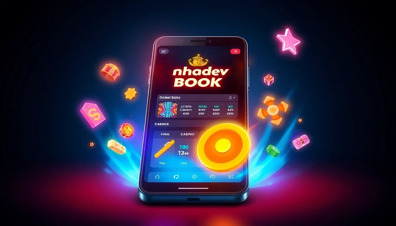 Mahadev Book interface on mobile device showcasing sports betting and casino options, highlighting ease of use and security features, perfect for Indian bettors.