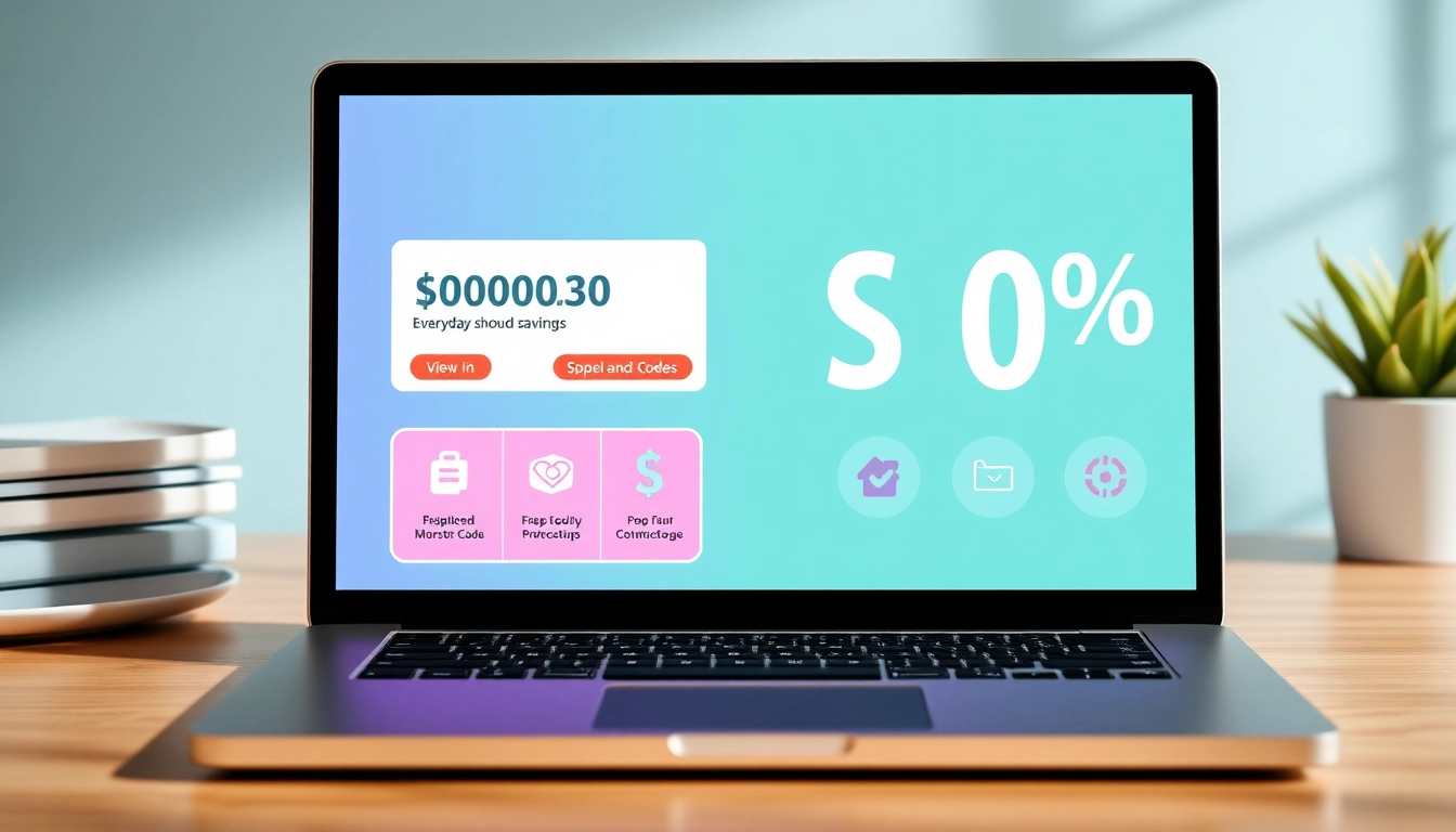 Effective Rabattkoder in action with a user applying discount codes on laptop for online