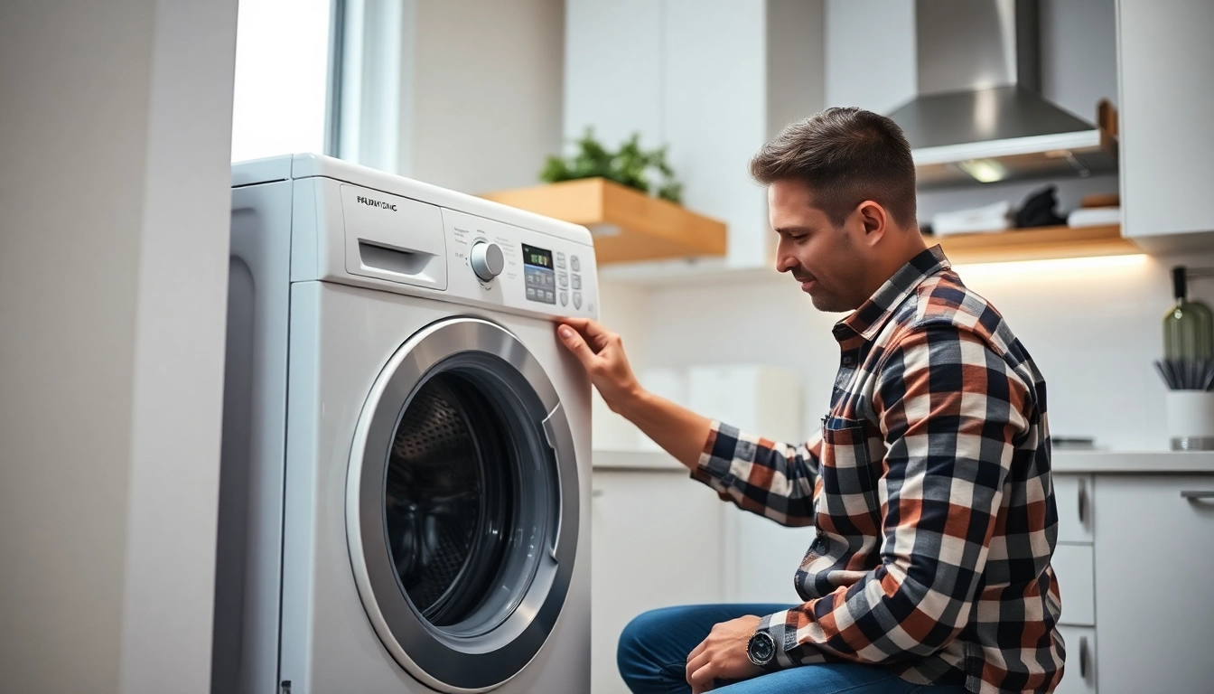 Professional washing machine repair Toronto technician fixing a washing machine efficiently at