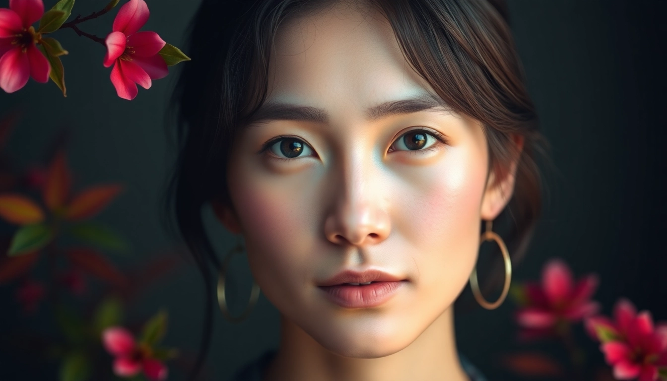 Professional Image Editing tool refining a photorealistic portrait with realistic lighting and