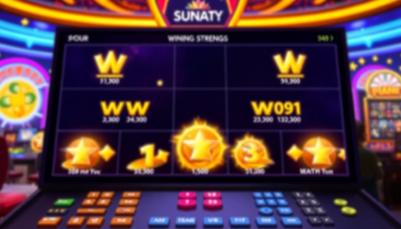 Winbuzz online betting platform with vibrant interface and winning streak symbols for user